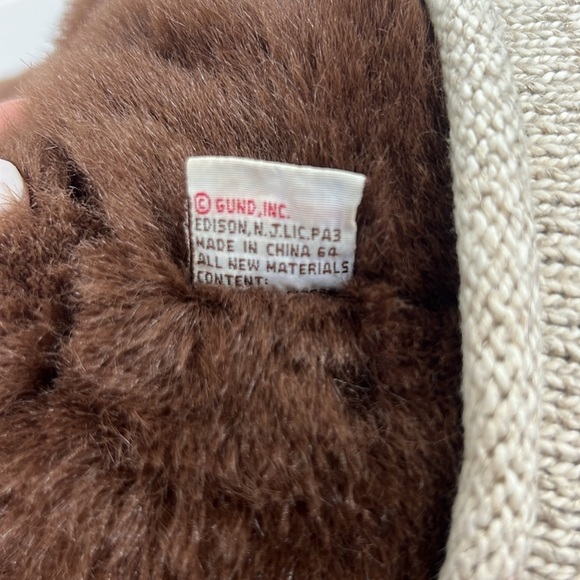 Gund Americana teddy bear knitted American flag sweater 18” - Picture 4 of 6